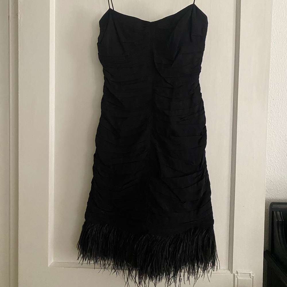 Laundry by Shelli Segal black silk dress size 6